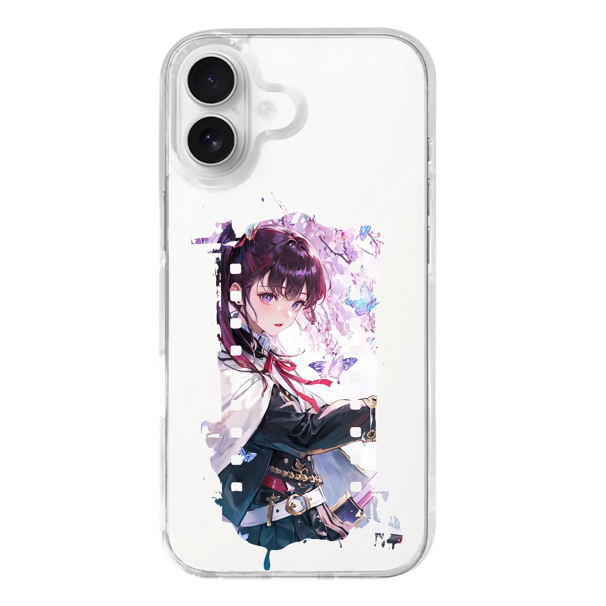 鬼滅の刃 グッズ,栗花落 カナヲ - iPhone 17シリーズ 透明スマホケース – 薄型・耐衝撃・精密フィット保護カバー